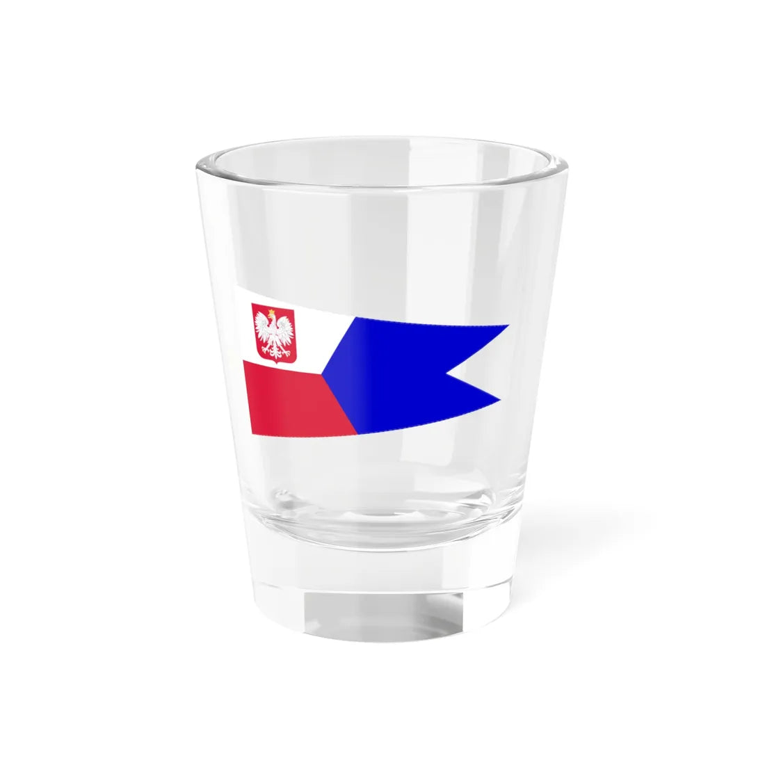 POL dowodca dywizjonu okretow rank flag (Poland) Shot Glass 1.5oz 1.5oz - Go Mug Yourself