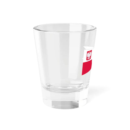 POL dowodca flotylli rank flag (Poland) Shot Glass 1.5oz - Go Mug Yourself