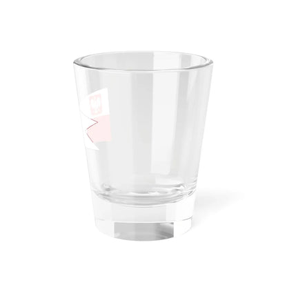 POL dowodca flotylli rank flag (Poland) Shot Glass 1.5oz - Go Mug Yourself