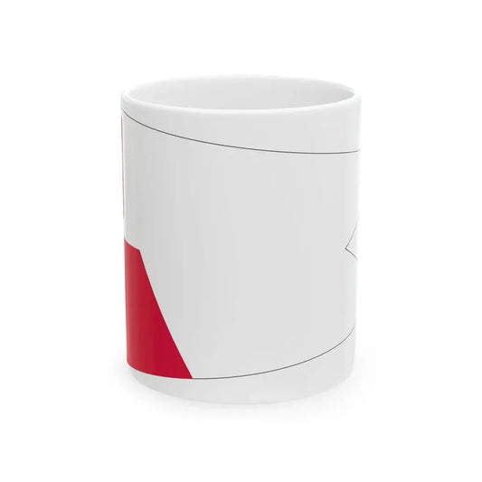 POL dowodca flotylli rank flag (Poland) White Coffee Mug 11oz - Go Mug Yourself