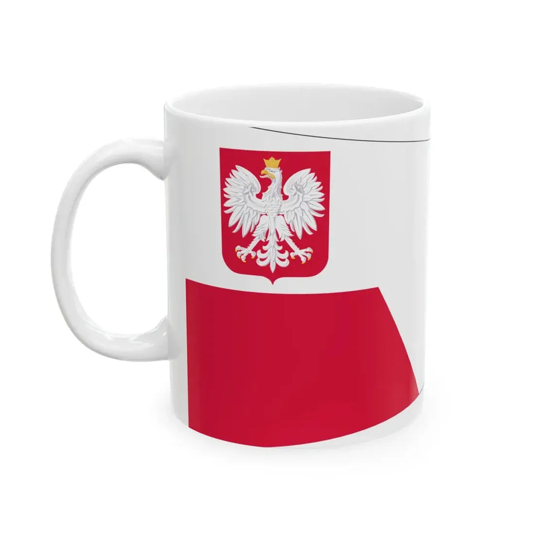 POL dowodca flotylli rank flag (Poland) White Coffee Mug - Go Mug Yourself