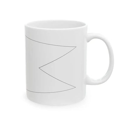 POL dowodca flotylli rank flag (Poland) White Coffee Mug - Go Mug Yourself