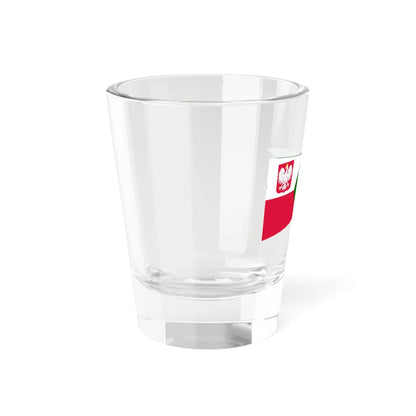 POL dowodca grupy okretow rank flag (Poland) Shot Glass 1.5oz - Go Mug Yourself