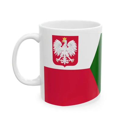 POL dowodca grupy okretow rank flag (Poland) White Coffee Mug - Go Mug Yourself