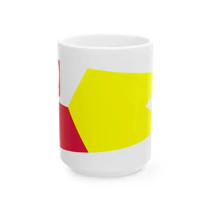 POL dowodca obrony wybrzeza rank flag (Poland) White Coffee Mug 15oz - Go Mug Yourself