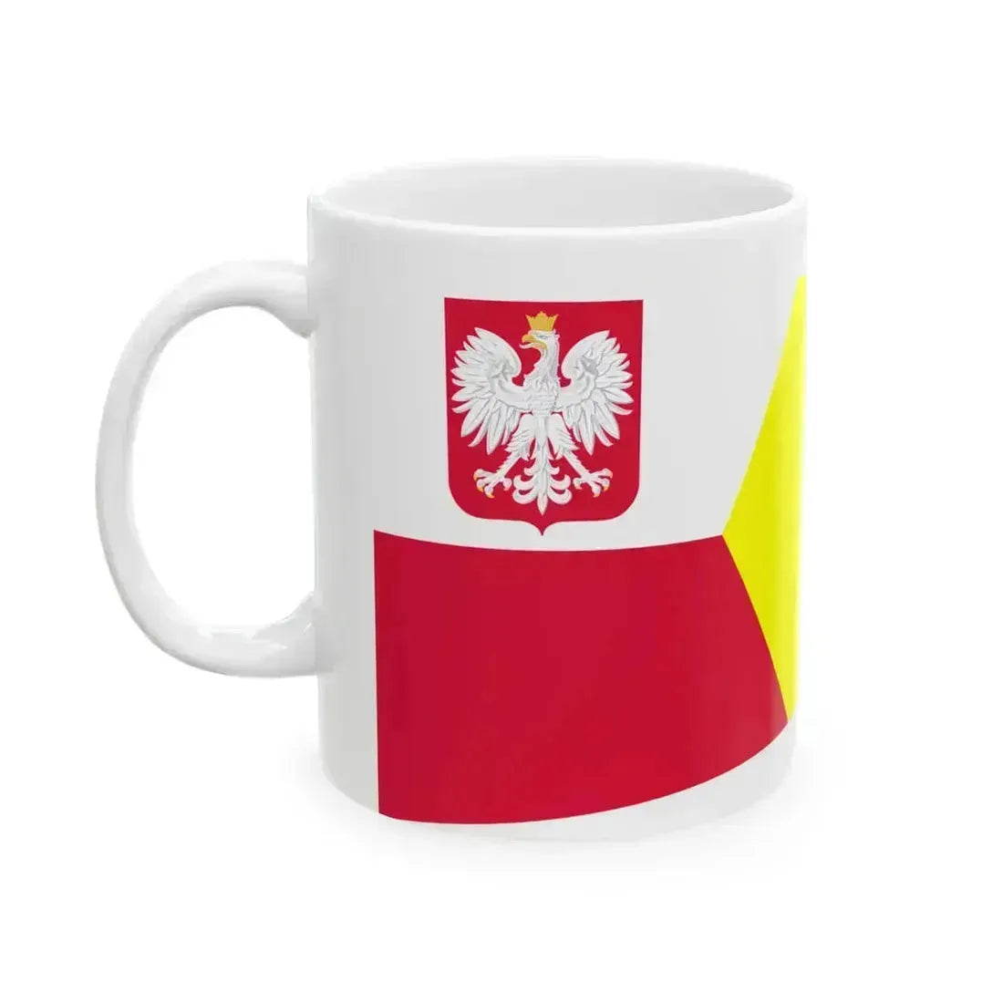 POL dowodca obrony wybrzeza rank flag (Poland) White Coffee Mug - Go Mug Yourself