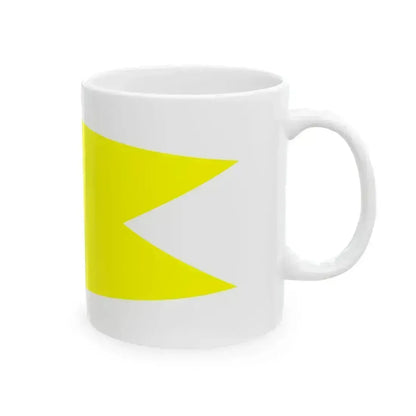 POL dowodca obrony wybrzeza rank flag (Poland) White Coffee Mug - Go Mug Yourself