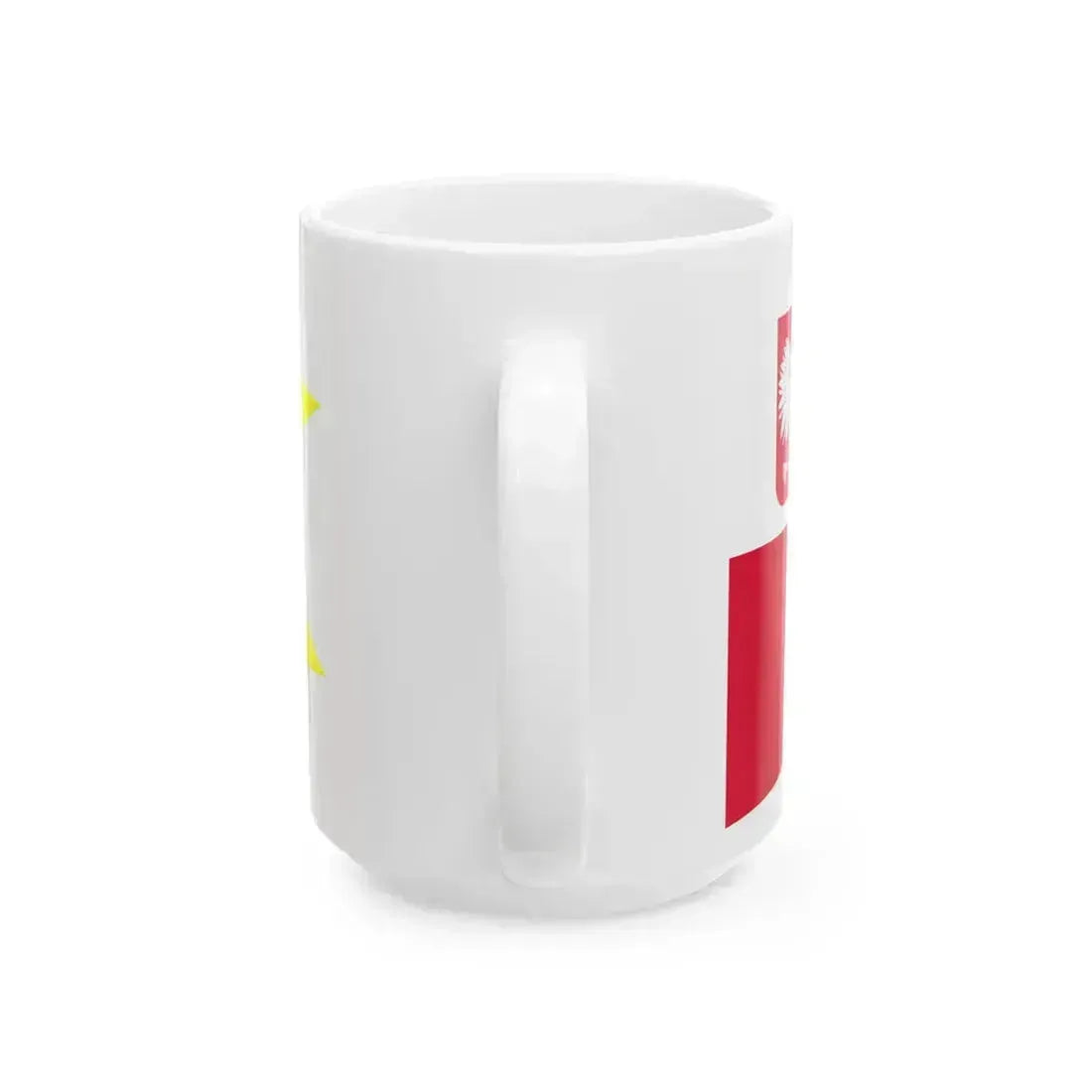POL dowodca obrony wybrzeza rank flag (Poland) White Coffee Mug - Go Mug Yourself