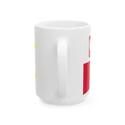 POL dowodca obrony wybrzeza rank flag (Poland) White Coffee Mug - Go Mug Yourself