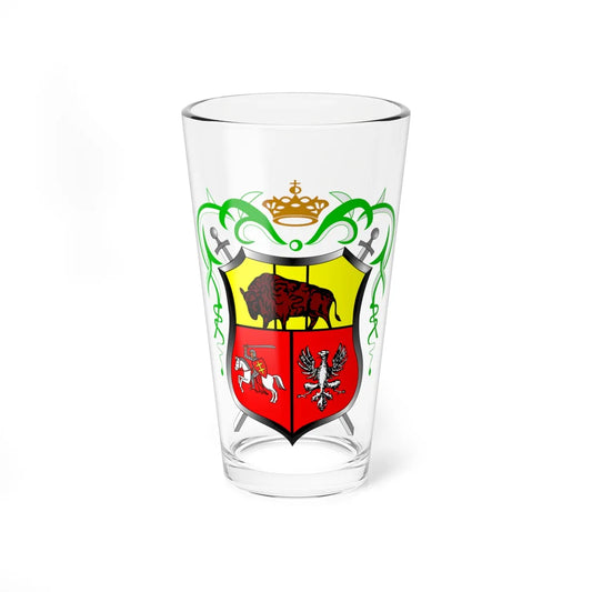 POL Drohiczyn COA (Belarus) (Coat of Arms) Pint Glass 16oz 16oz - Go Mug Yourself