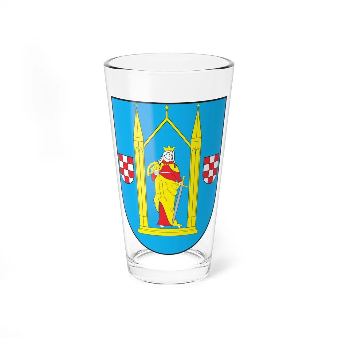 POL Działdowo COA (Poland) (Coat of Arms) Pint Glass 16oz 16oz - Go Mug Yourself