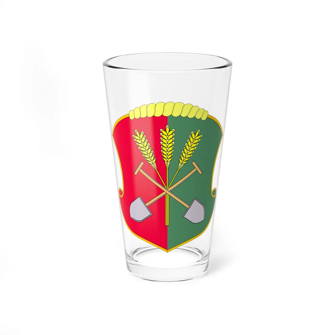 POL Dziergowice COA (Poland) (Coat of Arms) Pint Glass 16oz 16oz - Go Mug Yourself