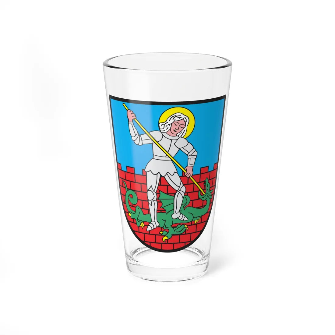 POL Dzierżoniów COA (Poland) (Coat of Arms) Pint Glass 16oz 16oz - Go Mug Yourself