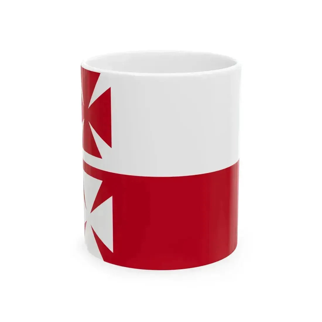 POL Elblag flag (Poland) White Coffee Mug 11oz - Go Mug Yourself