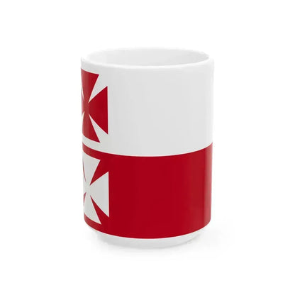 POL Elblag flag (Poland) White Coffee Mug 15oz - Go Mug Yourself