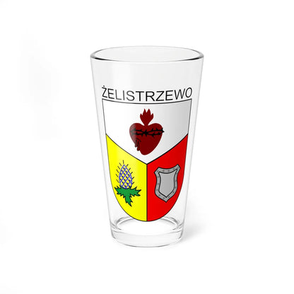 POL Żelistrzewo COA (Poland) (Coat of Arms) Pint Glass 16oz 16oz - Go Mug Yourself