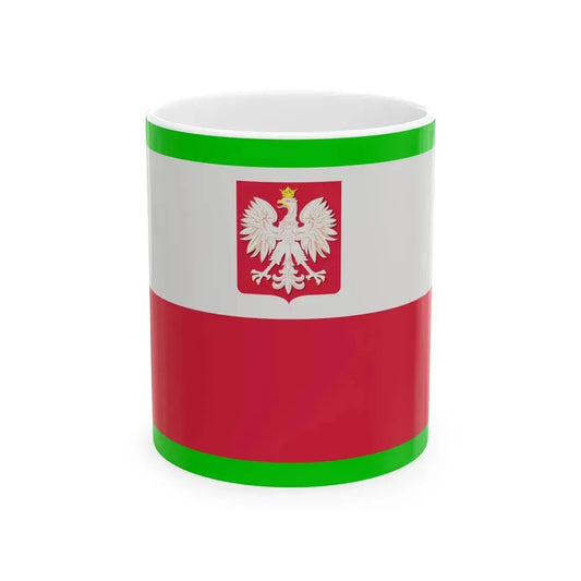 POL Flag Border Guard (Poland) White Coffee Mug 11oz - Go Mug Yourself