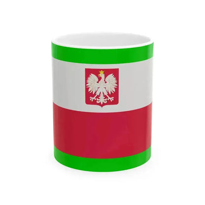 POL Flag Border Guard (Poland) White Coffee Mug 11oz - Go Mug Yourself