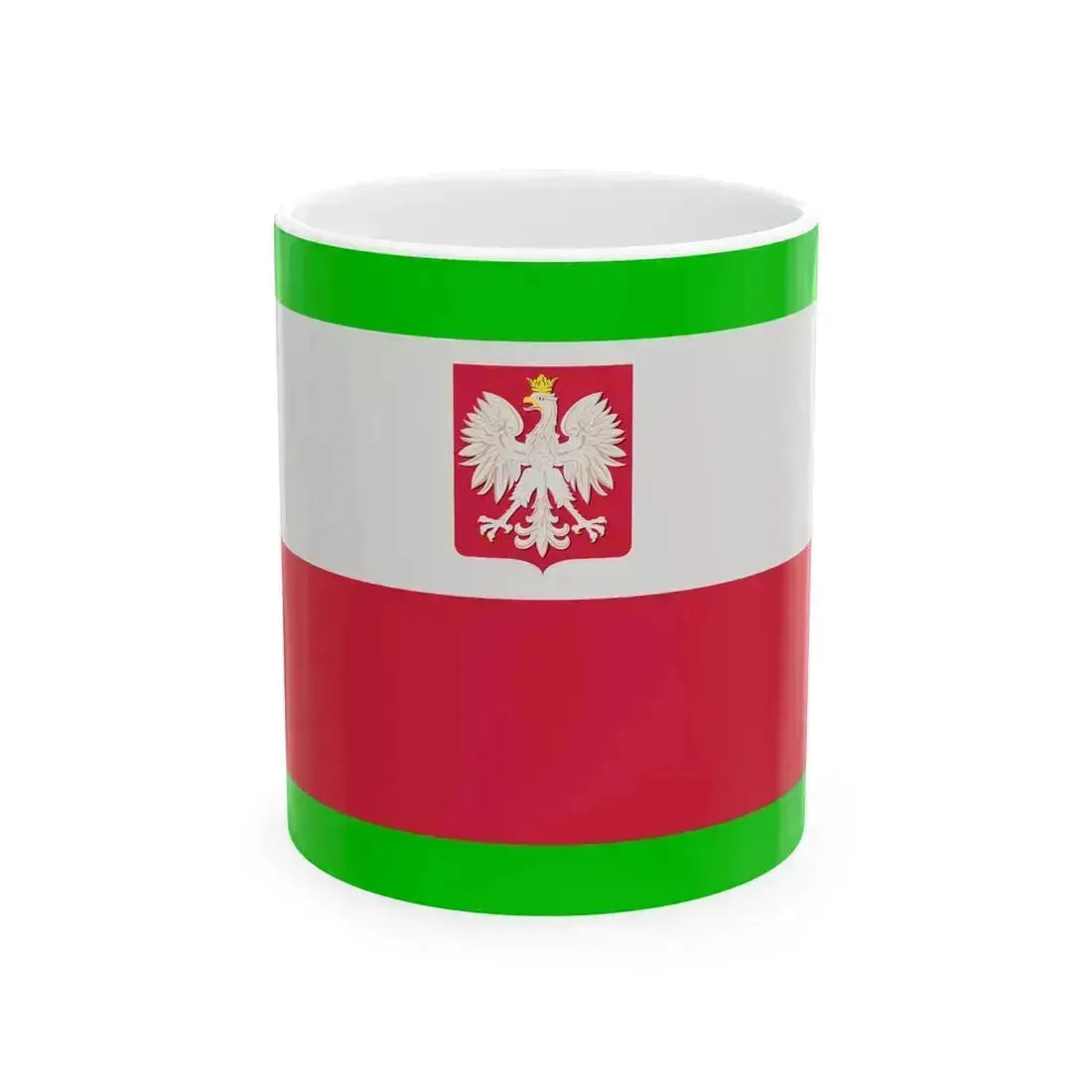 POL Flag Border Guard (Poland) White Coffee Mug 11oz - Go Mug Yourself