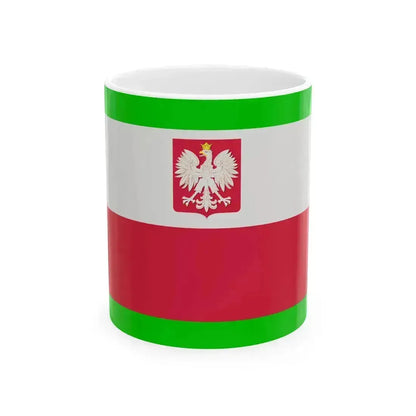 POL Flag Border Guard (Poland) White Coffee Mug 11oz - Go Mug Yourself