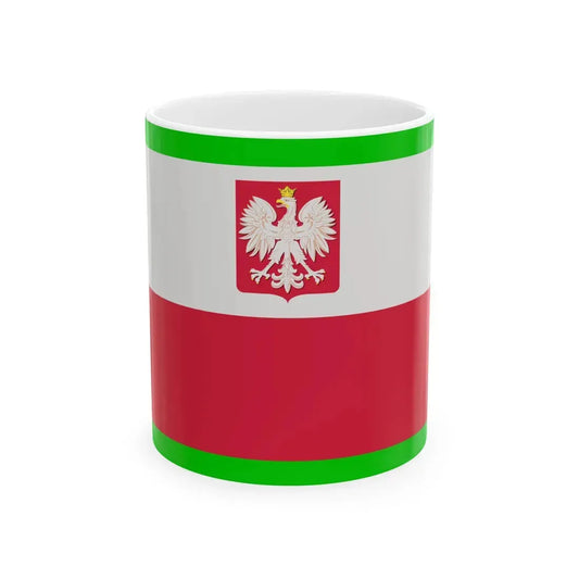 POL Flag Border Guard (Poland) White Coffee Mug 11oz - Go Mug Yourself
