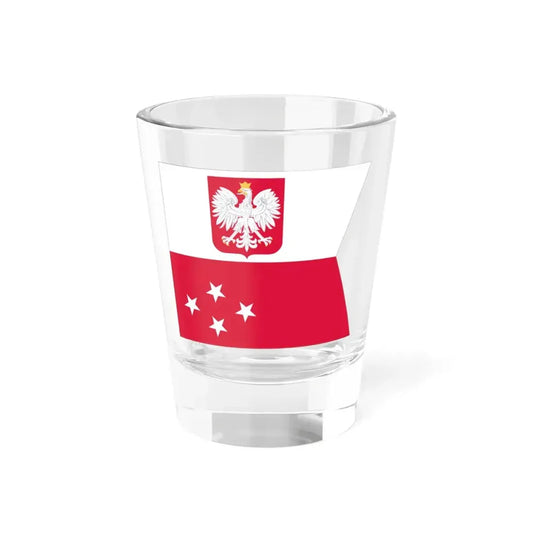 POL Flaga Admirał (Poland) Shot Glass 1.5oz 1.5oz - Go Mug Yourself