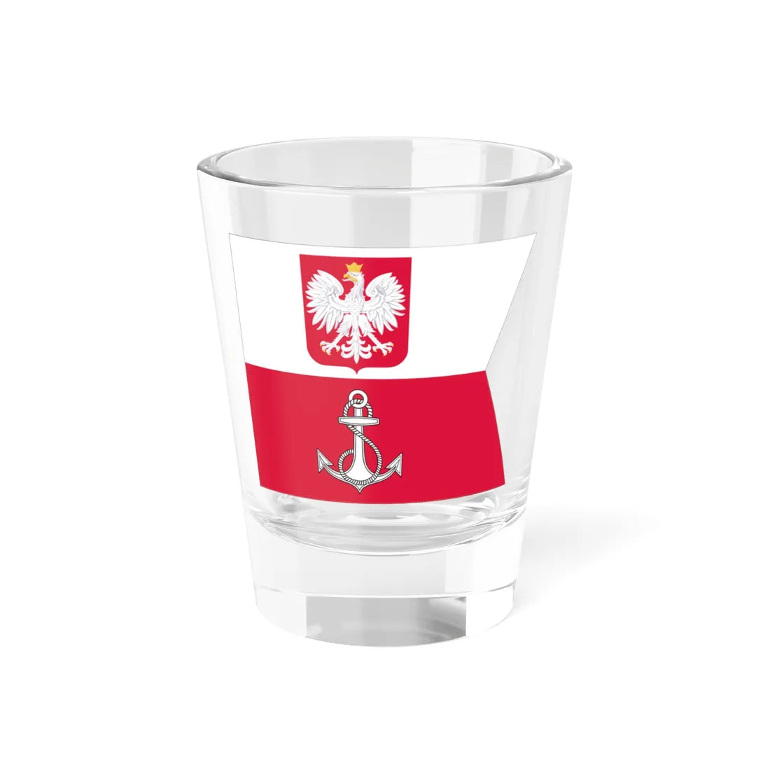 POL Flaga D-ca MW (Poland) Shot Glass 1.5oz 1.5oz - Go Mug Yourself