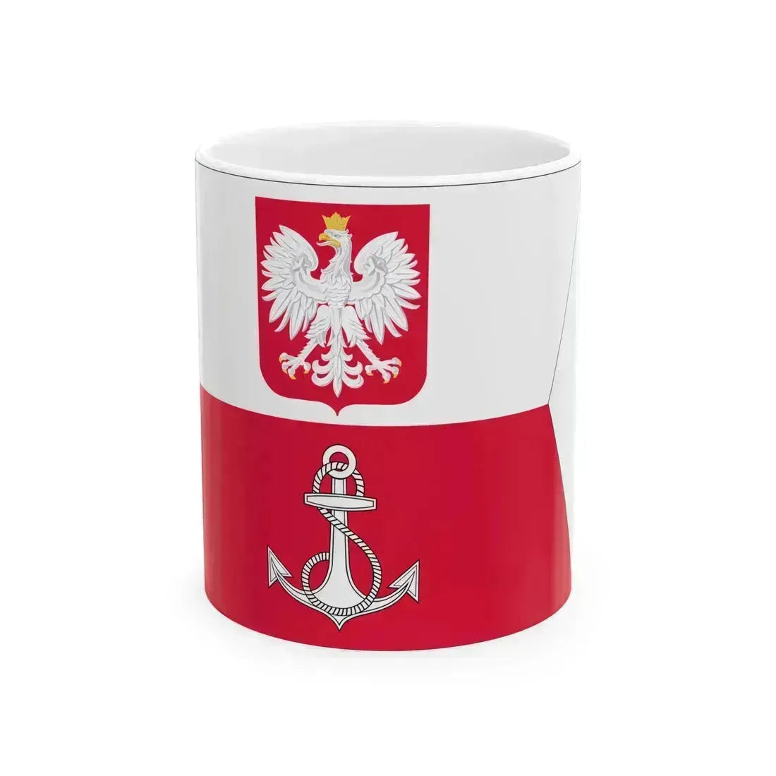 POL Flaga D-ca MW (Poland) White Coffee Mug 11oz - Go Mug Yourself