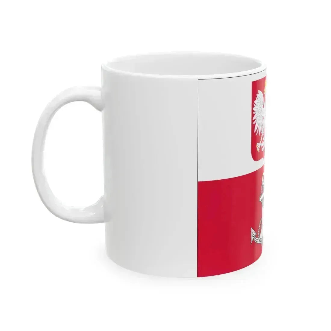 POL Flaga D-ca MW (Poland) White Coffee Mug - Go Mug Yourself