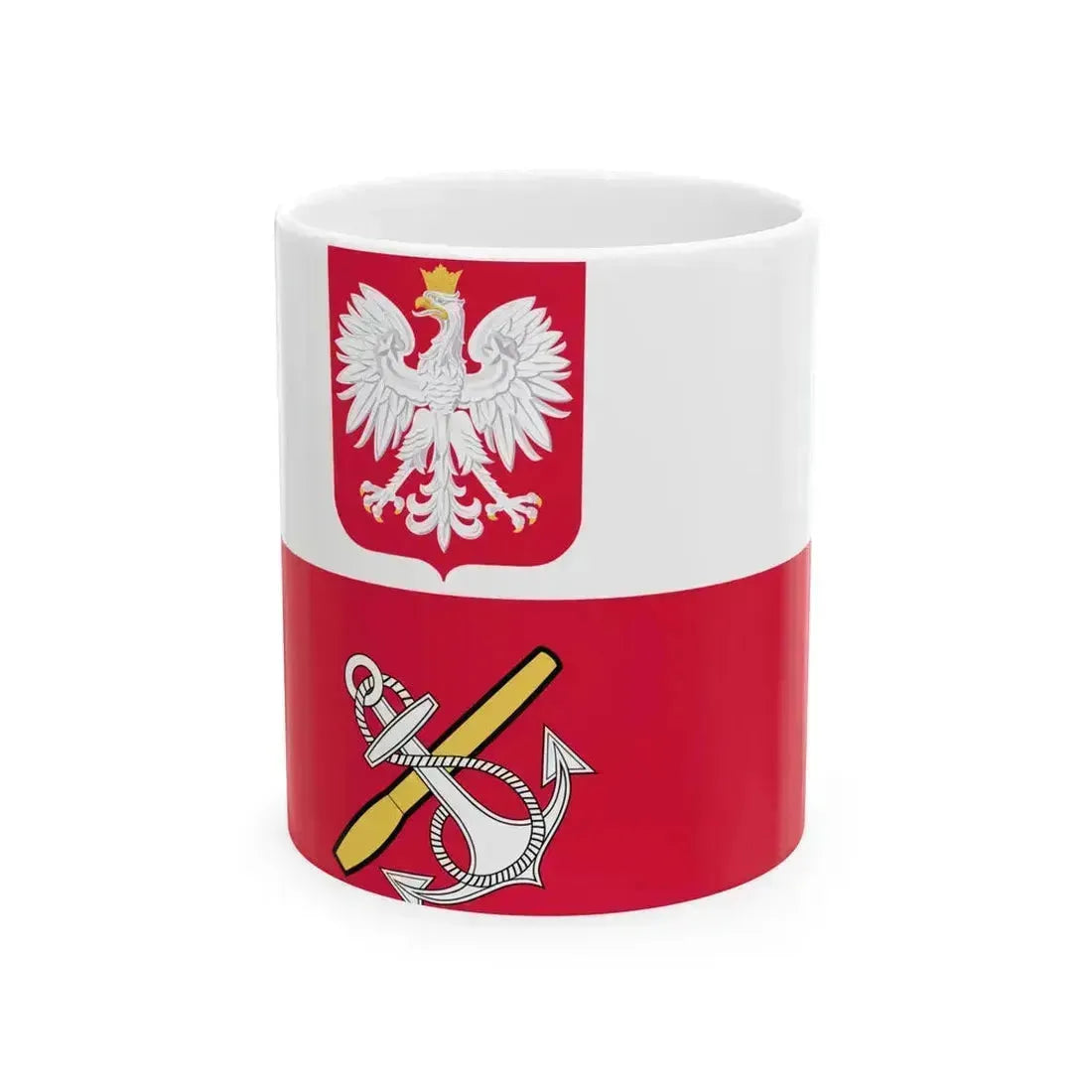 POL Flaga MON (Poland) White Coffee Mug 11oz - Go Mug Yourself
