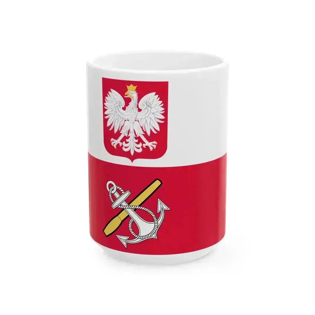 POL Flaga MON (Poland) White Coffee Mug 15oz - Go Mug Yourself