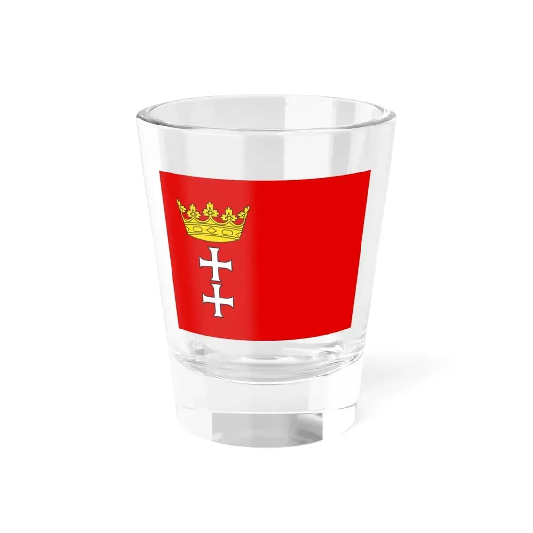 POL Gdansk flag (Poland) Shot Glass 1.5oz 1.5oz - Go Mug Yourself