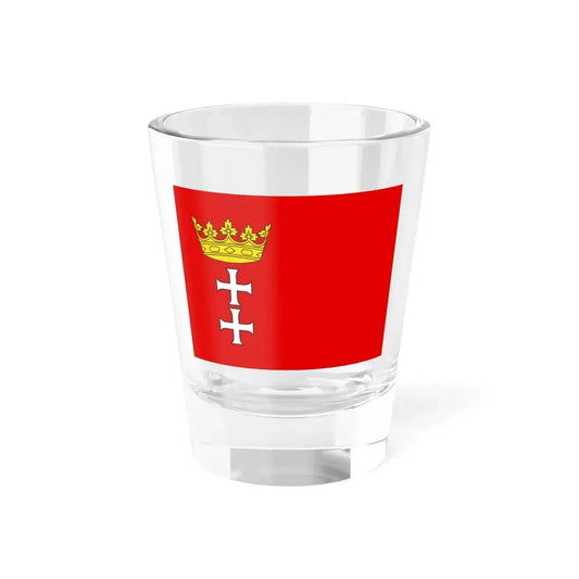 POL Gdansk flag (Poland) Shot Glass 1.5oz 1.5oz - Go Mug Yourself