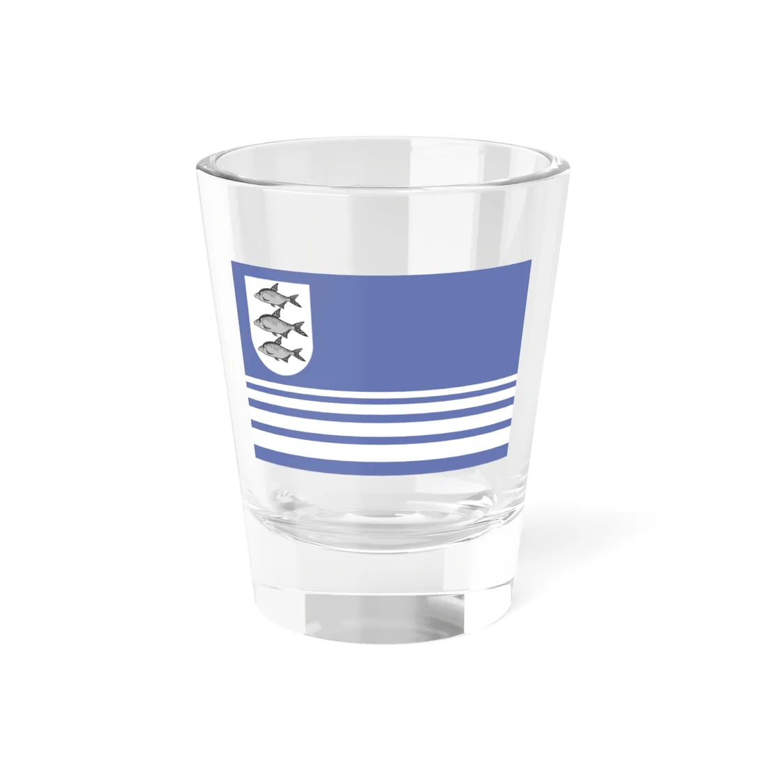 POL Gizycko flag old (Poland) Shot Glass 1.5oz 1.5oz - Go Mug Yourself