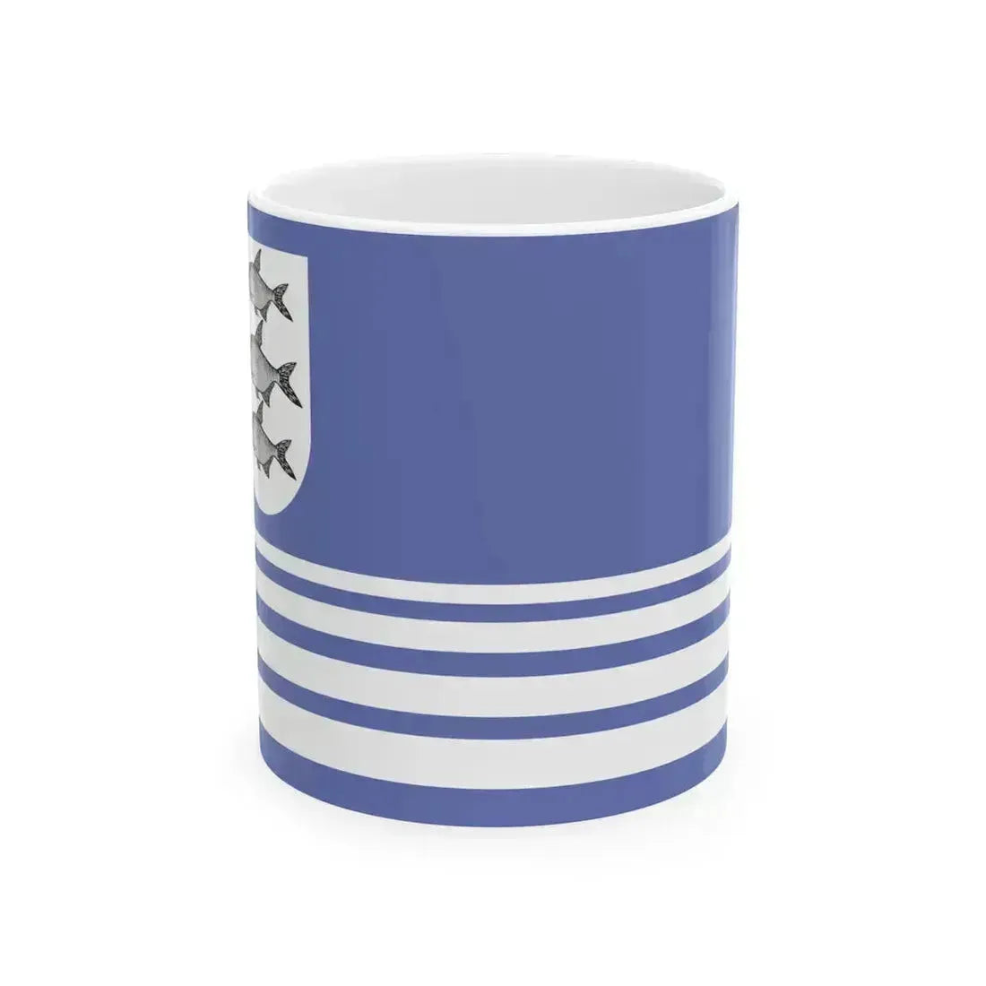 POL Gizycko flag old (Poland) White Coffee Mug 11oz - Go Mug Yourself