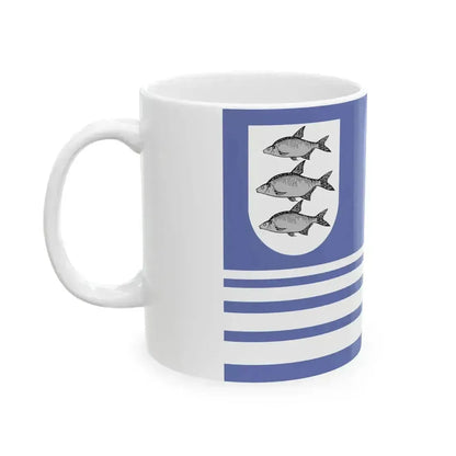 POL Gizycko flag old (Poland) White Coffee Mug - Go Mug Yourself
