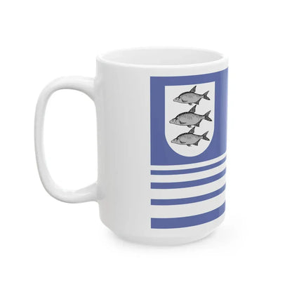 POL Gizycko flag old (Poland) White Coffee Mug - Go Mug Yourself
