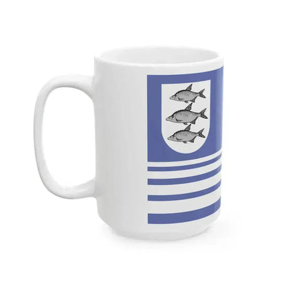POL Gizycko flag old (Poland) White Coffee Mug - Go Mug Yourself