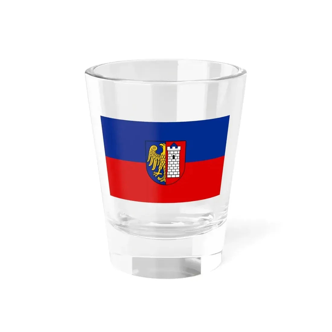 POL Gliwice flag (Poland) Shot Glass 1.5oz 1.5oz - Go Mug Yourself