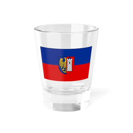 POL Gliwice flag (Poland) Shot Glass 1.5oz 1.5oz - Go Mug Yourself