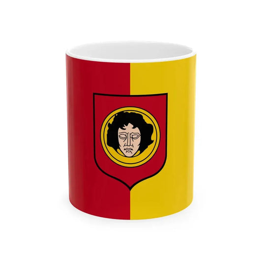 POL Glowno flag (Poland) White Coffee Mug 11oz - Go Mug Yourself