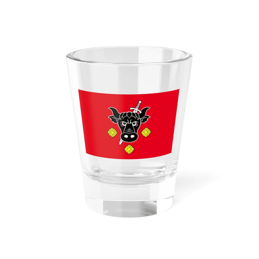 POL gmina Aleksandrow Kujawski flag (Poland) Shot Glass 1.5oz 1.5oz - Go Mug Yourself