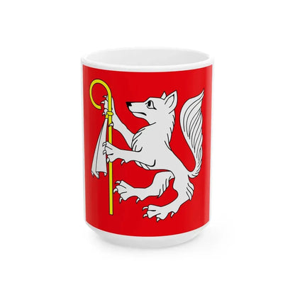 POL gmina Bielice flag (Poland) White Coffee Mug 15oz - Go Mug Yourself
