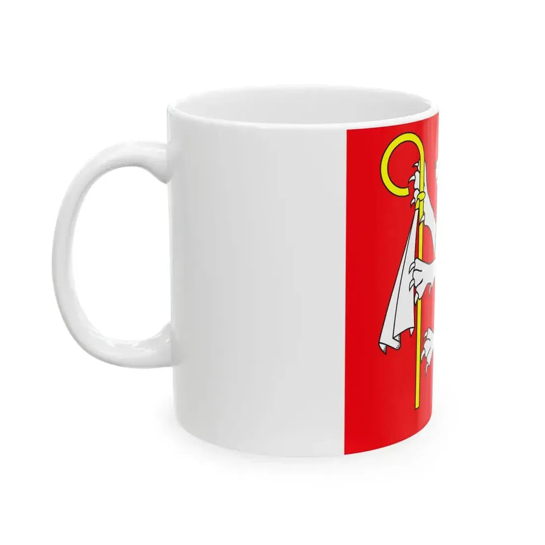 POL gmina Bielice flag (Poland) White Coffee Mug - Go Mug Yourself