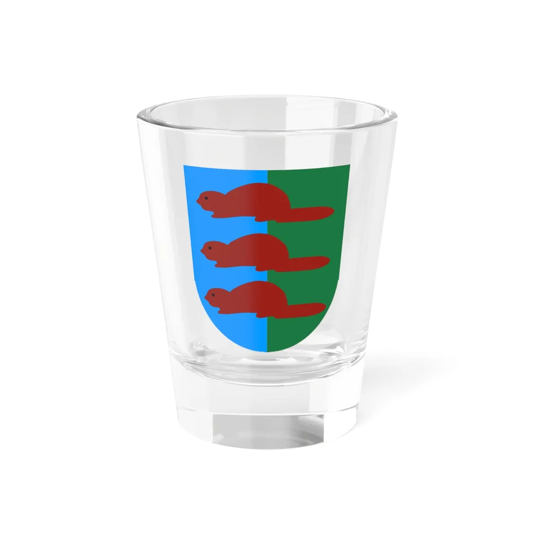 POL gmina Bobrowniki COA (Poland) (Coat of Arms) Shot Glass 1.5oz 1.5oz - Go Mug Yourself