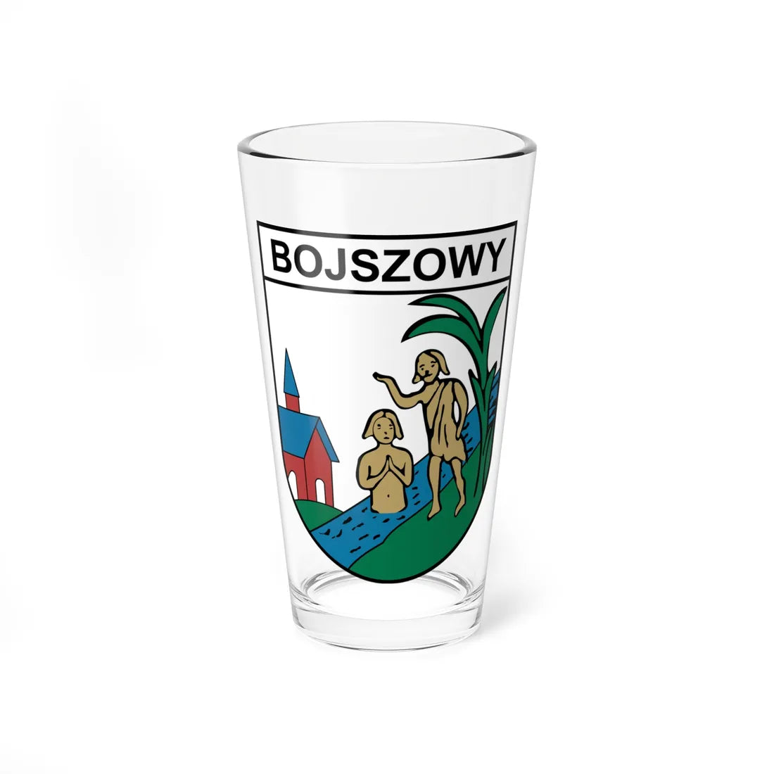 POL gmina Bojszowy COA (Poland) (Coat of Arms) Pint Glass 16oz 16oz - Go Mug Yourself