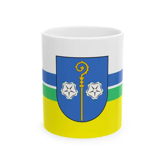 POL gmina Borzecin flag (Poland) White Coffee Mug 11oz - Go Mug Yourself