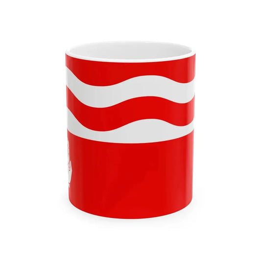 POL gmina Brodnica flag (Poland) White Coffee Mug 11oz - Go Mug Yourself