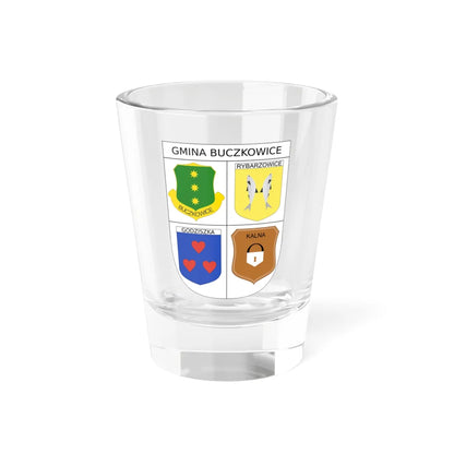 POL Gmina Buczkowice COA (Poland) (Coat of Arms) Shot Glass 1.5oz 1.5oz - Go Mug Yourself