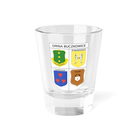 POL Gmina Buczkowice COA (Poland) (Coat of Arms) Shot Glass 1.5oz 1.5oz - Go Mug Yourself